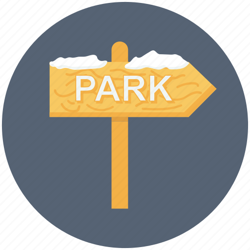 Christmas, park, sign, snow, winter icon - Download on Iconfinder