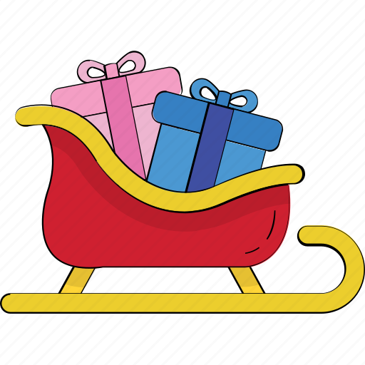 Sled, sledge, sleigh, snow sleigh, snow transport icon - Download on Iconfinder