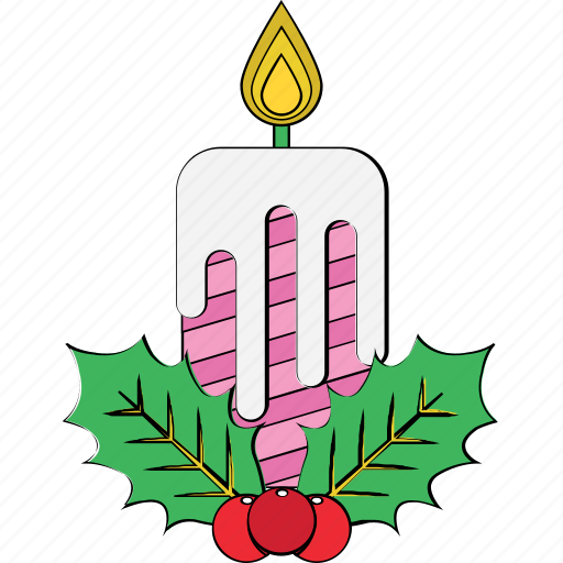 Celebration, christmas, happy christmas, mistletoe, mistletoe candle, ornaments, plant icon - Download on Iconfinder