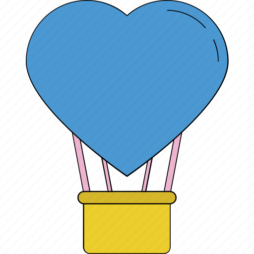 Balloon, birthday balloon, decoration balloon, heart balloon, party balloon, party decorations icon - Download on Iconfinder