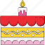 birthday cake, cake, cake with candles, celebration, christmas cake 