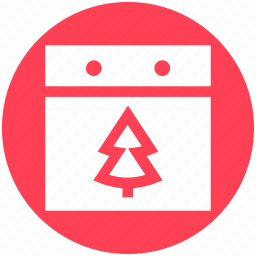 Calendar, christmas, christmas tree, date, day, event, tree icon - Download on Iconfinder