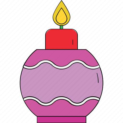 Advent candle, candle, candle bauble, candle burning, christmas candle, decoration icon - Download on Iconfinder
