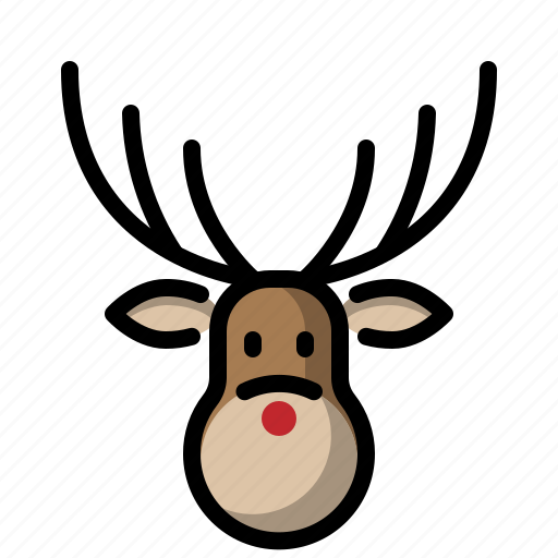 Reindeer, deer, animal, christmas, xmas, new years, santa icon - Download on Iconfinder