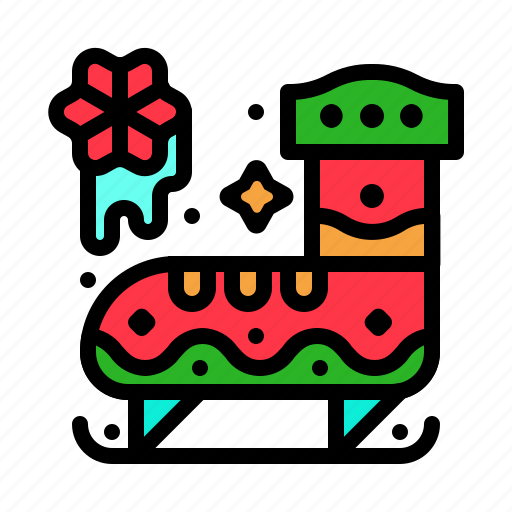 Skiing, boot, winter, cold, snowflake, holiday, christmas icon - Download on Iconfinder