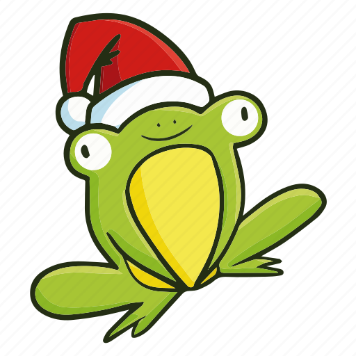 Frog, funny, xmas, christmas, celebration, santa, decoration icon - Download on Iconfinder