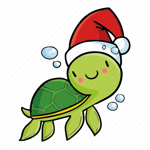 Turtle, baby, xmas, christmas, decoration, santa, celebration icon - Download on Iconfinder