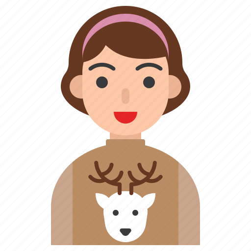 Avatar, christmas, human, people, xmas, fashion, woman icon - Download on Iconfinder