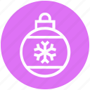 ball, bauble, christmas, christmas ball, decoration, holidays, snowflake