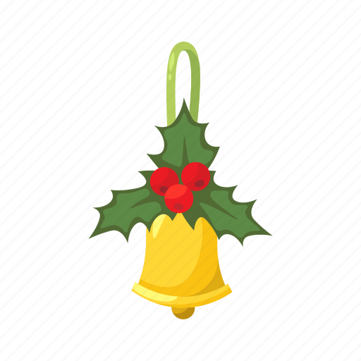 Traditional, decor, flat, icon, mistletoe, christmas, bells icon - Download on Iconfinder