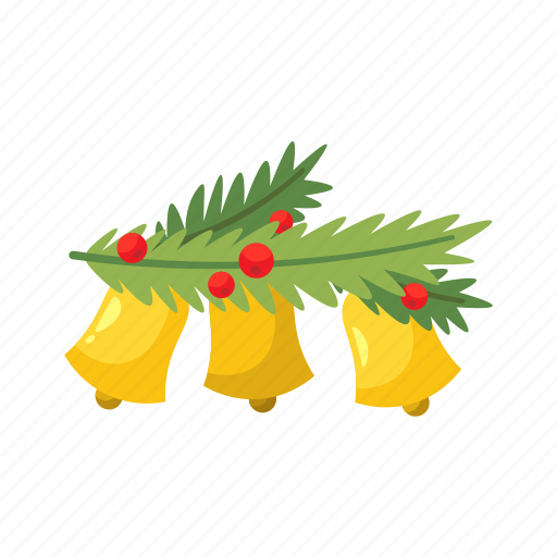 Decoration, three, mistletoe, christmas, bells, season, winter icon - Download on Iconfinder