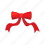 christmas, present, decoration, flat, icon, red, gift, ribbon, bells 