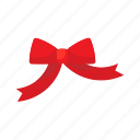 present, decoration, flat, icon, red, ribbon, gift, christmas, bells