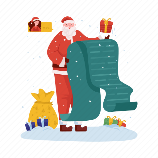 Santa, xmas, christmas, holiday, season, winter, celebration illustration - Download on Iconfinder