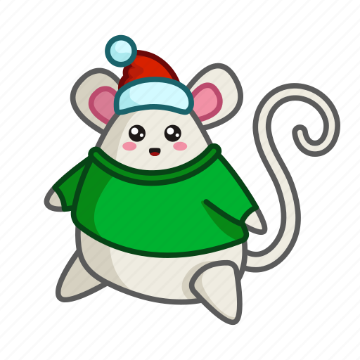 Animal, christmas, mouse, new year icon - Download on Iconfinder