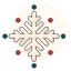 snowflake, christmas, sticker, festival 