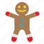 christmas, cookie, gingerbread, man, xmas 