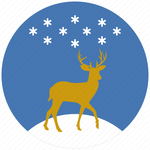 Christmas, reindeer, deer, snow, snowflake, winter, xmas icon - Download on Iconfinder