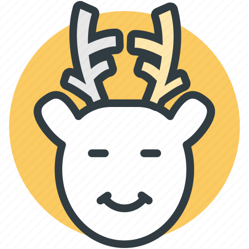 Animal head, christmas reindeer, deer head, elk, reindeer head icon - Download on Iconfinder