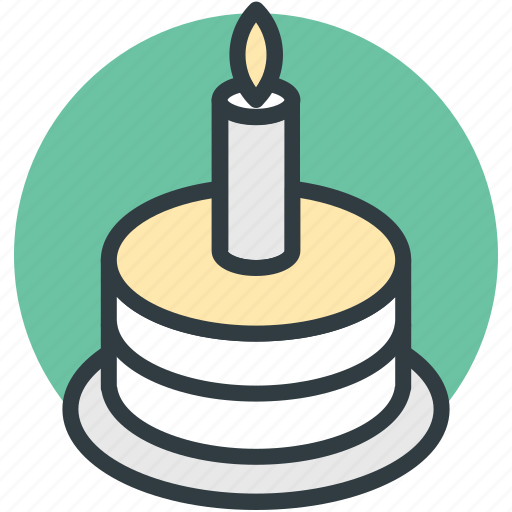Birthday cake, cake, cake with candle, celebration, christmas cake icon - Download on Iconfinder