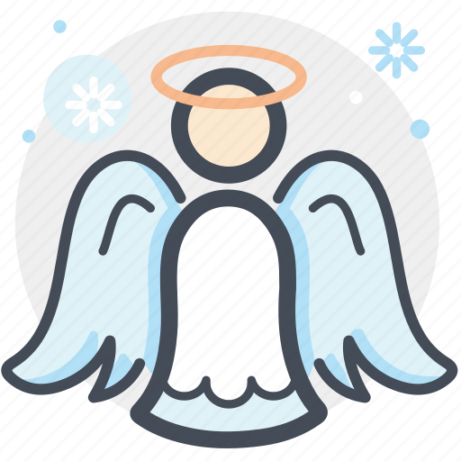 Angel, celebration, christmas, decoration, snow, winter, xmas icon - Download on Iconfinder