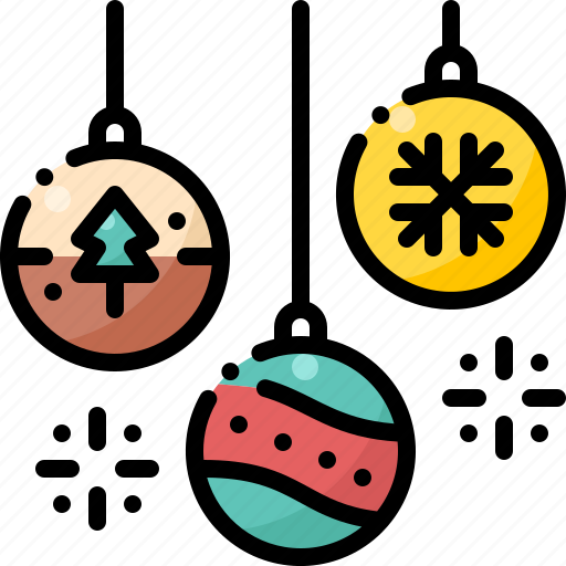 Balls, christmas, decoration, ornament, snowflake, winter, xmas icon - Download on Iconfinder