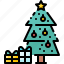 box, christmas, decoration, gift, pine, tree, winter 
