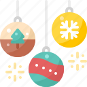 balls, christmas, decoration, ornament, snowflake, winter, xmas