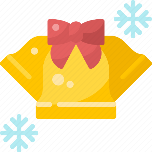 Alarm, bell, christmas, decoration, ribbon, snowflake, winter icon - Download on Iconfinder