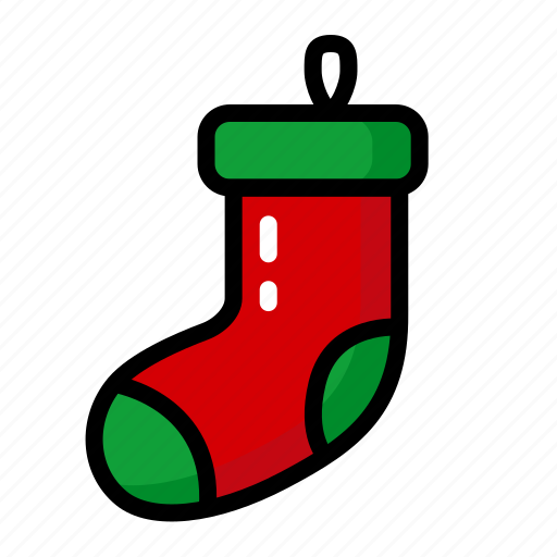 Christmas, santa, sock, decoration, gift, new year, snow icon - Download on Iconfinder