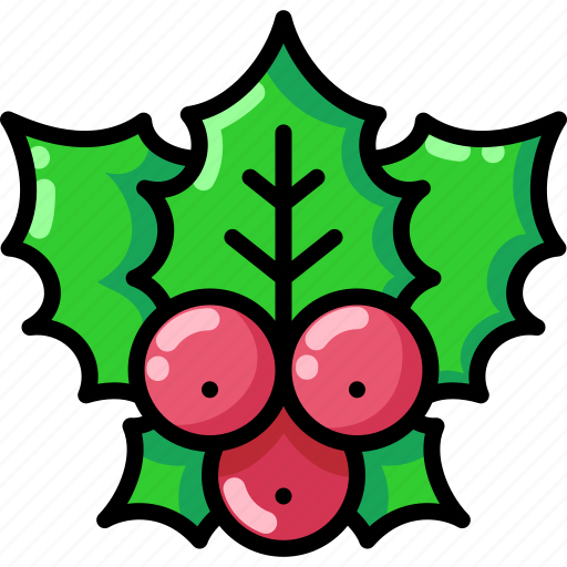 Christmas, mistletoe, decoration, holly, leaf icon - Download on Iconfinder