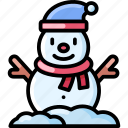christmas, snowman, decoration, snow, winter