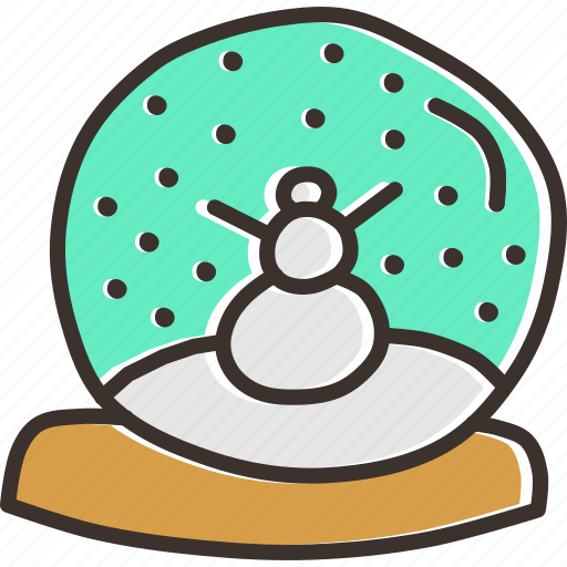 Ball, christmas, crystal, gift, snow, snowman, present icon - Download on Iconfinder