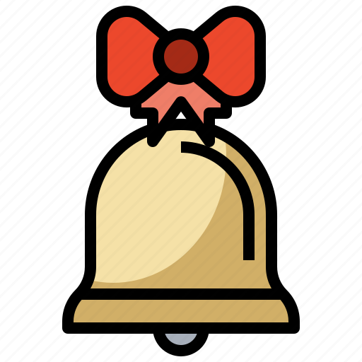 Adornment, bell, bow, christmas, decoration, instrument, music icon - Download on Iconfinder