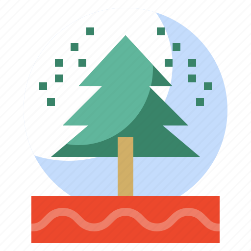 Christmas, decoration, globe, ornament, shapes, snow, tree icon - Download on Iconfinder