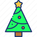christmas, tree, winter, snow, decoration, holiday, nature