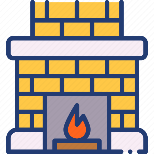 Fireplace, winter, cold, christmas, santa, new year, xmas icon - Download on Iconfinder