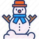 snowman, christmas, winter, snow, ornament