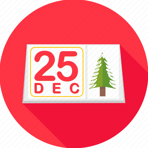 Christmas, day, merry, calendar, date, december, twenty fifth icon - Download on Iconfinder