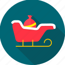 basket, christmas, santa, christmas sleigh, decoration, sleigh, xmas