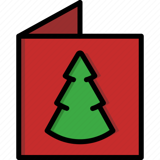 Card, christmas, christmas tree, greeting, letter, tree, xmas icon - Download on Iconfinder