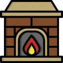chimney, christmas, fireplace, home, house, warm, winter