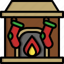 chimney, christmas, fireplace, house, socks, warm, winter