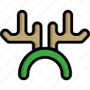 antler, christmas, decoration, ears, horn, ornament, reindeer