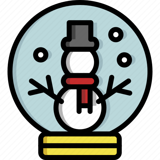 Christmas, decoration, globe, ornament, snow, snow globe, top hat icon - Download on Iconfinder