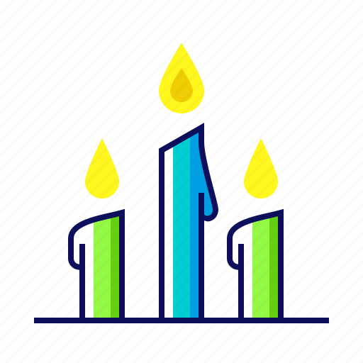 Candle, candlestick, christmas, night, silent icon - Download on Iconfinder