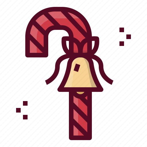 Candy, cane, christmas, dessert, bell, sweet icon - Download on Iconfinder
