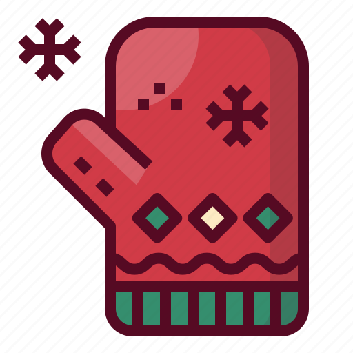 Christmas, gloves, knitting, winter, xmas icon - Download on Iconfinder