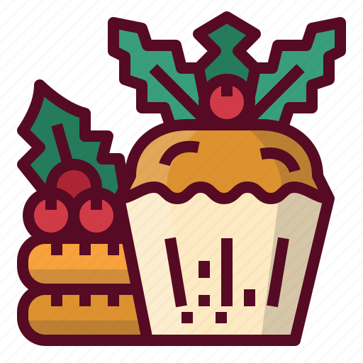 Christmas, cupcake, cookie, dessert, sweet, decoration icon - Download on Iconfinder