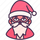avatar, christmas, claus, holiday, man, old, santa
